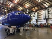 Large metal space ship ventilation system with the NASA logo